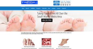 image of home page for American Foot and Leg Specialists | Definitive Medical Marketing