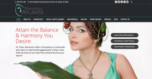 image of the home page for Rhinoplasty Atlanta | Dr. Peter Abramson